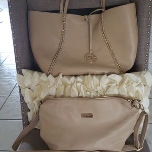 Dual BCBG handbag set